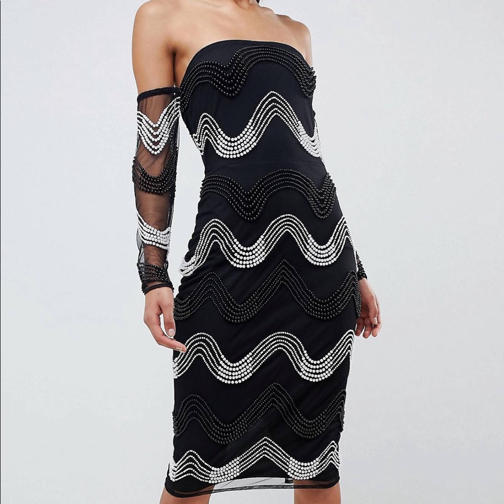 Embellished Midi Dress
